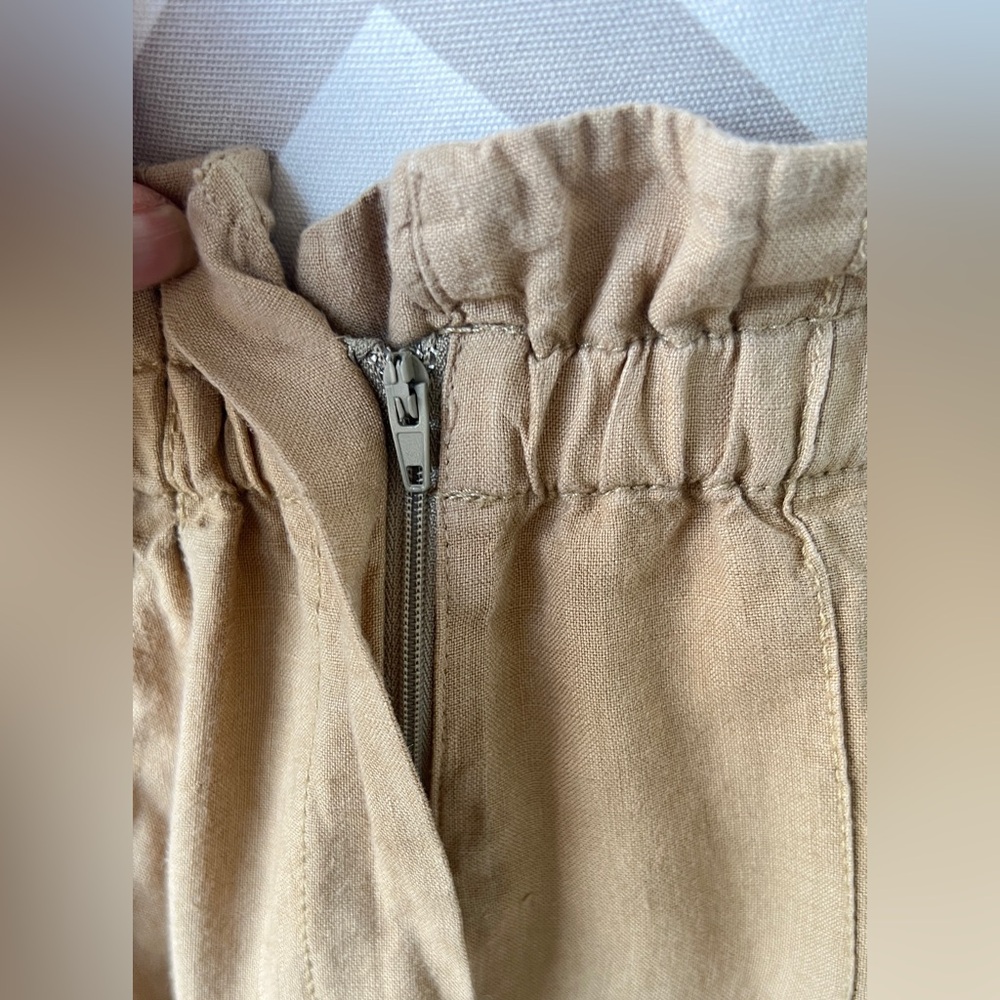 Zara Linen Midi Skirt Sz S - Picture 6 of 10